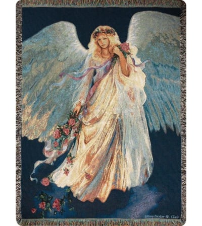 MESSENGER OF LOVE ANGEL MEMORIAL THROW