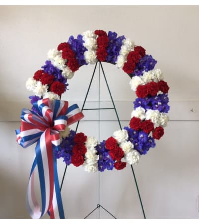 Patriotic Sympathy Wreath