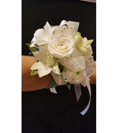 Premium All White Corsage