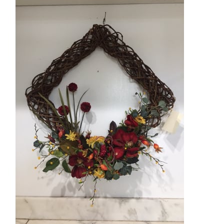 Fall Diamond Vine Wreath