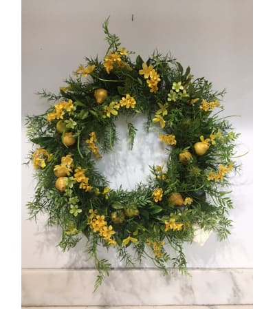 Yellow Pear Wreath