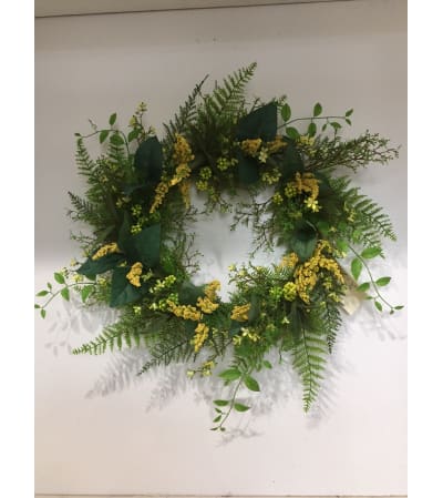 Yellow and Green Wreath