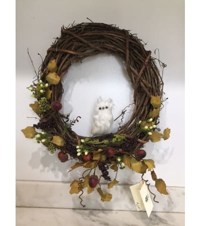 Fall Owl Wreath