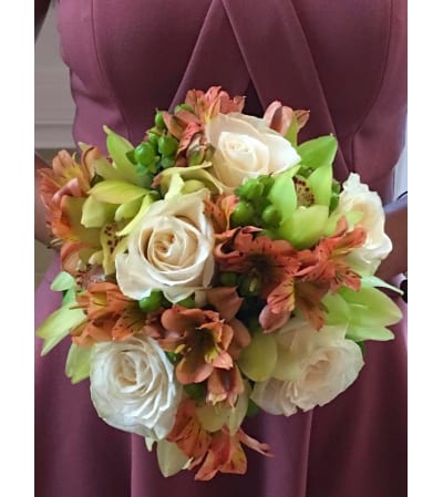 HANDTIED BOUQUET OF MUTED FLOWERS