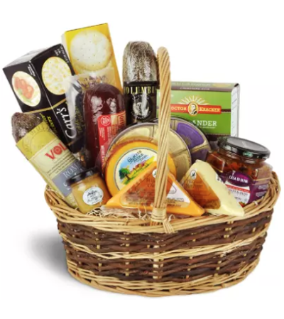 Gourmet Meat and Cheese Basket