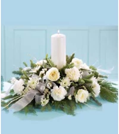 Winter Garden Candle Centerpiece