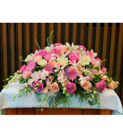 Gentle Garden Casket Spray