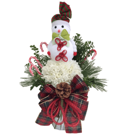 Jolly Flower Snowman