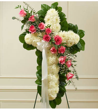 Pink and White Cross