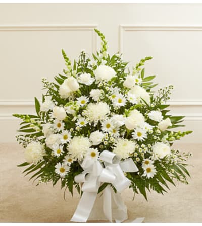 White Floor Basket