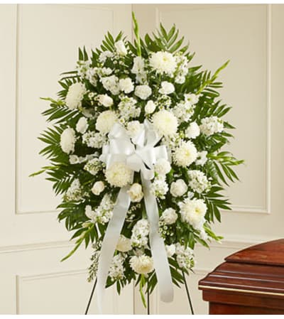 White Standing Spray