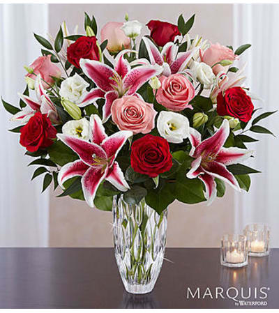 Marquis by Waterford® Blushing Rose & Lily Bouquet