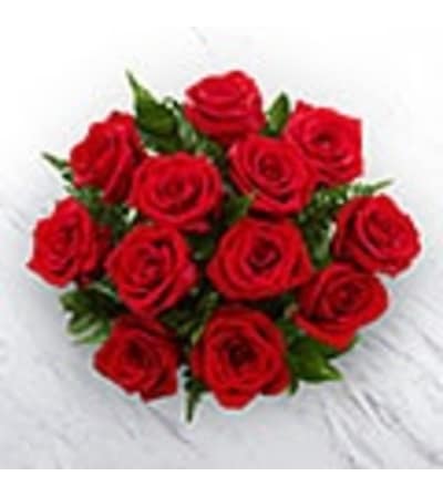 RED ROSES HAND TIED