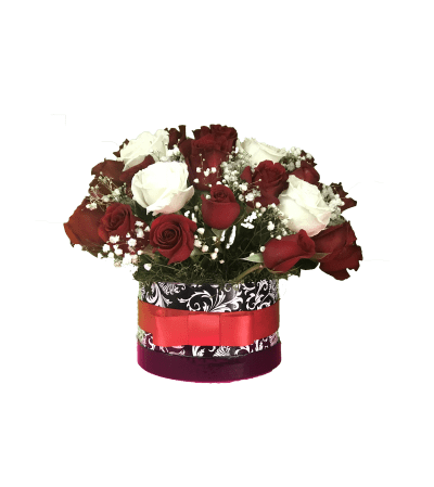 Flower Box Reda & White