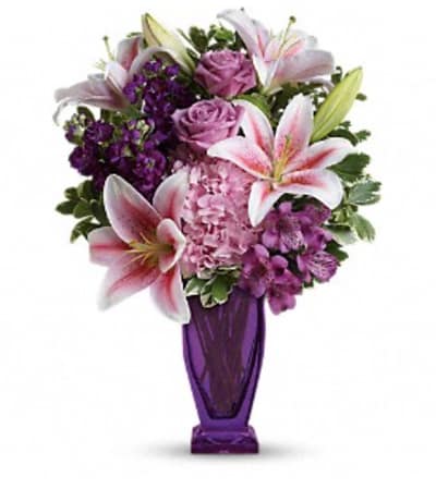 Teleflora's Blushing Violet Bouquet