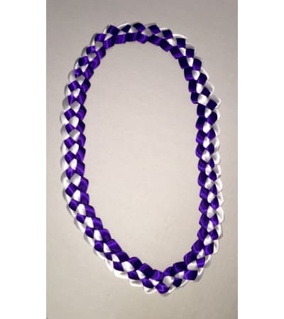 School Colors Ribbon Lei