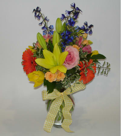 Medium Mixed Spring Garden Vase