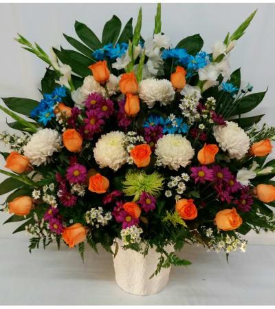 COLORFUL FUNERAL SPRAY