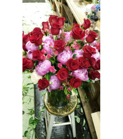 Roses and Peony