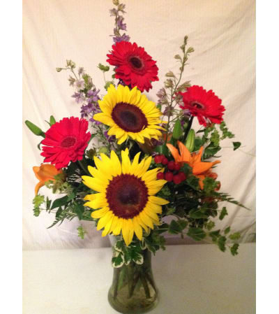 Fall Harvest with Sunflowers