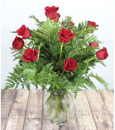 A Classic Rose Vase by Kirk's