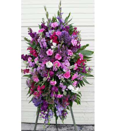 Heartfelt Sympathy Purple Spray