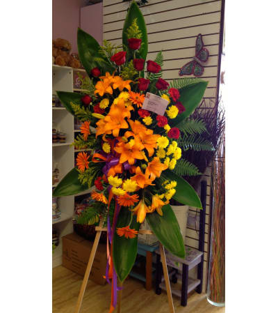 In Loving Memory Standing Spray