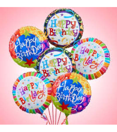 Birthday balloon bouquets