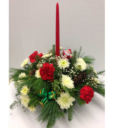 Merritts Single Candle centerpiece