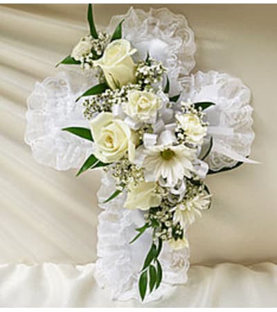 White Cross Pillow