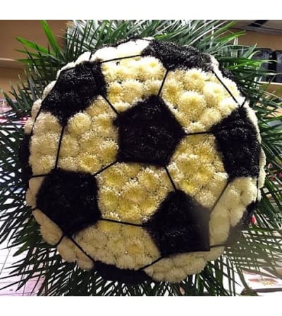 Funeral Custom SoccerBall Sympathy Piece