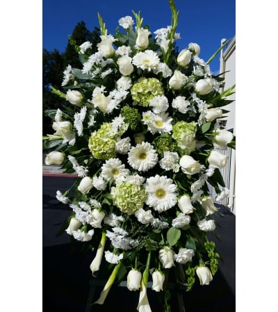 White Floral Standing Spray #2
