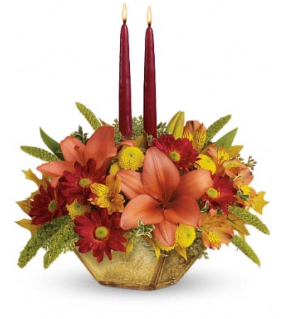 Teleflora's Autumn Reflections Centerpiece