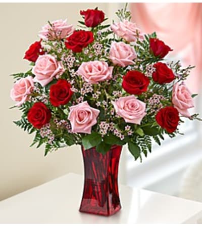 PINK & RED ROSE BOUQUET