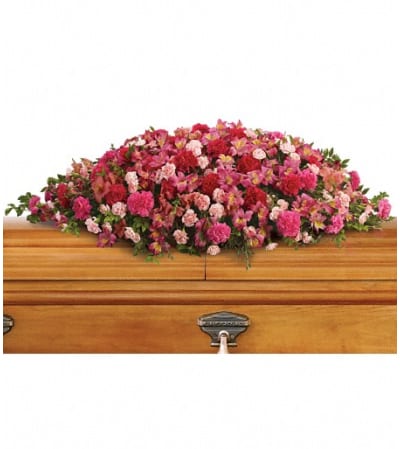 A Life Loved Casket Spray