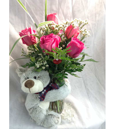 Momma Bear Hug Vase