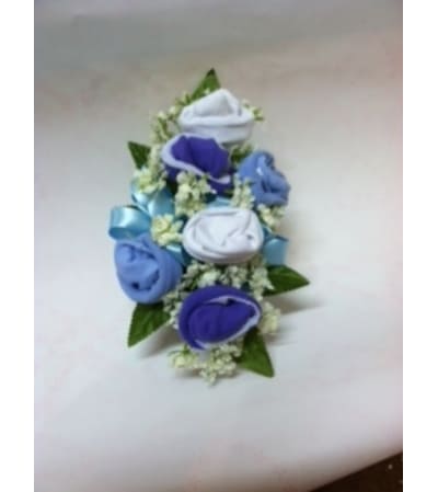 BABY BOY SOCK CORSAGE
