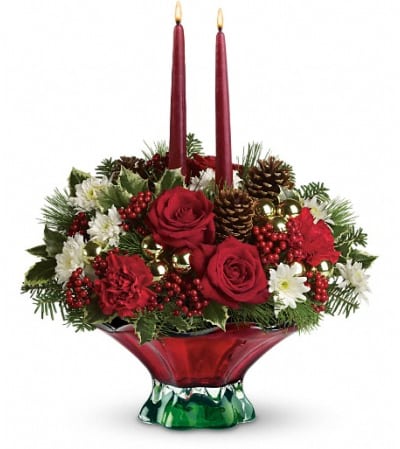 Teleflora's Always Merry Centerpiece