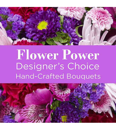 Purple Colors Florist Designed Bouquet