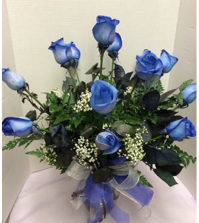 Dozen Blue Roses