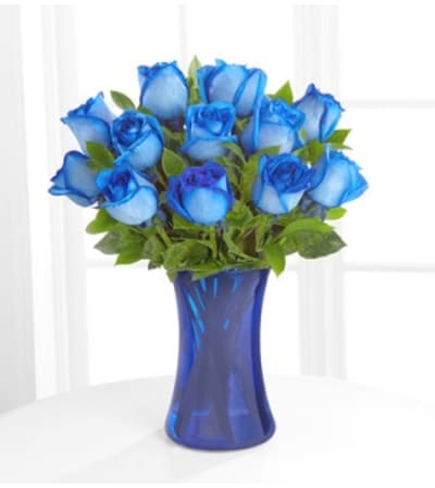 A Dozen Blue Roses