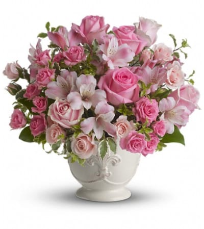 Teleflora's Pink Potpourri Bouquet with Roses