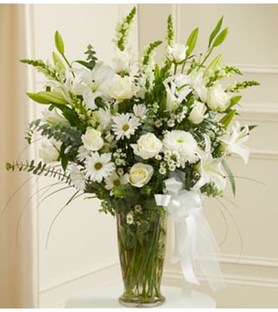 Beautiful Blessings Vase Arrangement - White