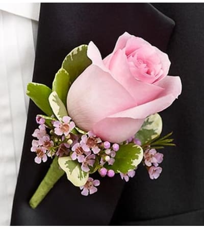 Pink Boutonniere