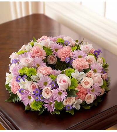 Cremation Wreath - Multicolor Pastel