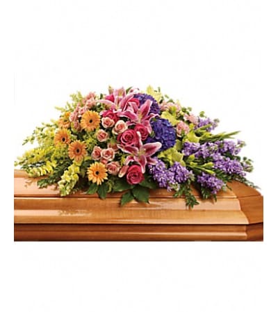 sweet memories casket spray
