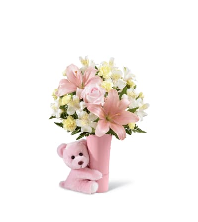 The FTD® Baby Girl Big Hug® Bouquet