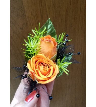 Midnight Blaze Boutonniere Midnight Blaze Boutonniere