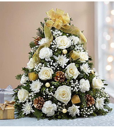 Glistening Gold™ Holiday Flower Tree Glistening Gold™ Holiday Flower Tree