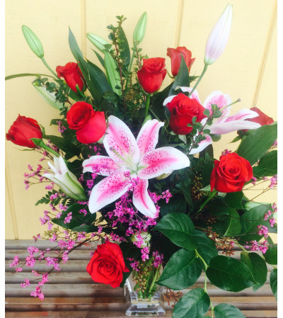 Roses and lilies Roses and lilies